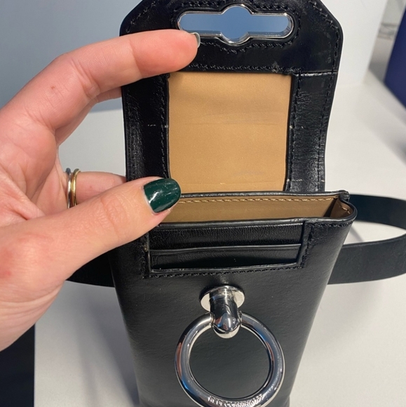 Rebecca Minkoff Black Leather belt bag with silver hardware - Picture 2 of 5